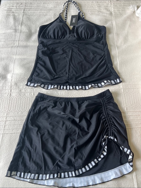 Daci Other - NWT Black Women's Tankini Top & Swim Skirt Set - Daci